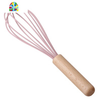 打蛋器手动家用蛋糕搅拌器蛋清奶油打发器烘焙硅胶蛋抽打奶器小型 FENGHOU 粉色