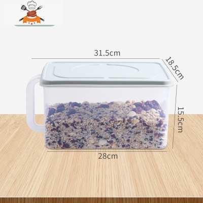 带盖塑料保鲜盒冰箱专用水果盒子透明密封盒厨房蔬菜收纳盒 敬平 小号浅绿厨房收纳盒