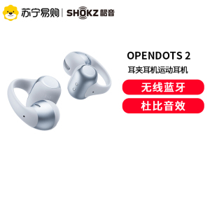 Shokz韶音OpenDots 2耳夹耳机运动跑步蓝牙开放式银雪松