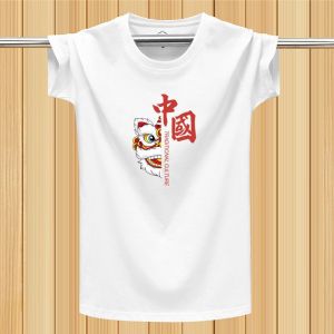 夏季男士短袖t恤大码新款男潮半袖圆领印花宽松T恤ins