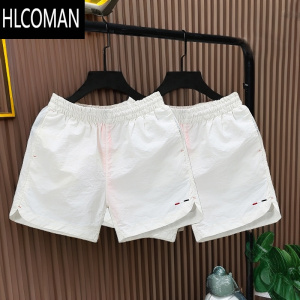 HLCOMAN夏季薄款男士冰丝短裤百搭运动速干三分裤休闲居家睡觉大裤衩外穿