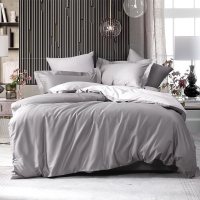 美帮汇家纺100支全棉四件套素色全棉长绒棉卡普里微风