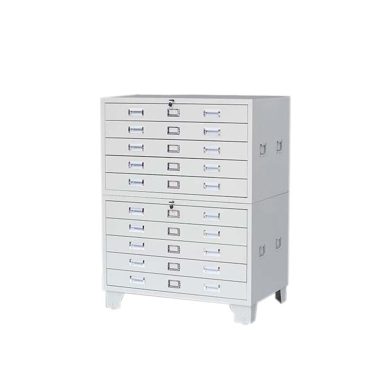 铭威盾底图柜工程资料图纸柜0号3号抽屉柜文件柜地图柜菲林柜图纸收纳柜1号双节1000*700*1200 灰白色常规