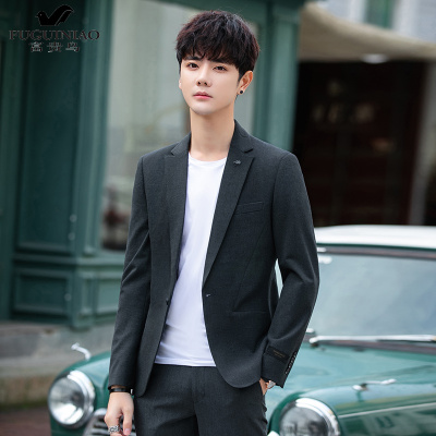 富贵鸟（FUGUINIAO）春秋季男士小西装韩版修身休闲西服男装单西外套潮流便西