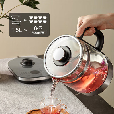 苏泊尔(SUPOR)1.5L 十大炖煮功能 多段控温 双保温模式 316L不锈钢养生壶 SW-15Y05