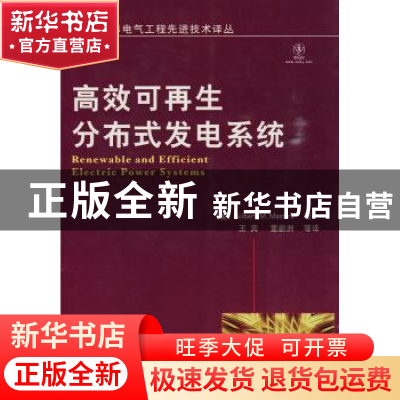 正版 高效可再生分布式发电系统 [美]GilbertM.Masters著 机械工