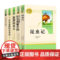 昆虫记 法布尔原著完整版全译本 8年级上初中生语文 长征红星照耀中国 飞向太空港 寂静的春天 八上读名著配考点手册 人民