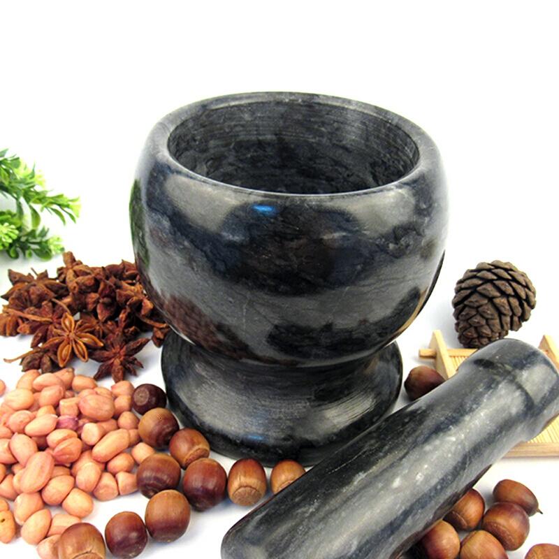 纳丽雅(naliya)蒜缸子_大理石蒜臼子石臼蒜窝子姜窝子家用捣杵臼石