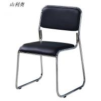 山利奥 职员办公椅 黑色 1把(黑色16管黑皮)