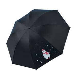 手动钢骨伞架 黑胶布 橡胶漆手柄YF-S2021013 晴雨两用伞