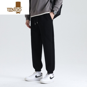 YANXU美式工装裤子男士秋季2023新款宽松束脚卫裤男款韩版潮流休闲长裤