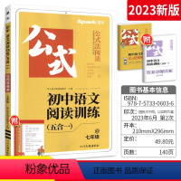 语文阅读训练五合一 七年级 [正版]初中语文阅读训练五合一公式法800题 七八九年级中考语文阅读理解专项训练书上下册语文