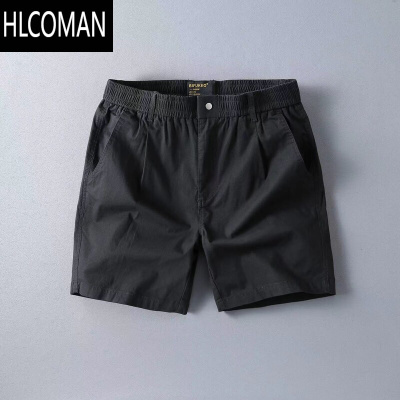 HLCOMAN男士速干弹力三分短裤夏季痞帅运动裤潮牌沙滩裤四分工装短裤