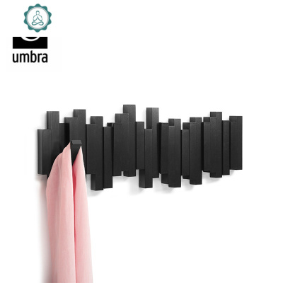 创意墙壁挂衣架北欧挂衣钩墙上衣帽架口玄关钥匙装饰挂钩封后翻弹3组白色