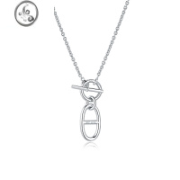 JiMiOT扣猪鼻子项链女2023年新款潮轻奢小众设计感欧美高级气质锁骨链