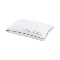 伊伊爱 经典刺绣全棉羽丝绒枕芯