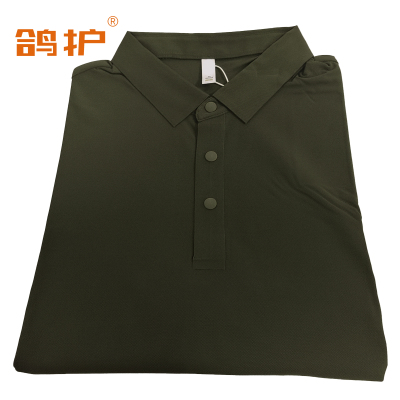 鸽护 短袖POLO 抗皱军绿 件