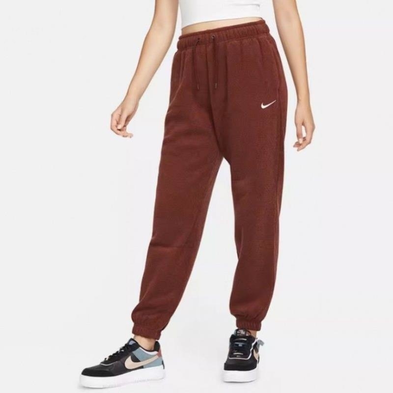Nike/耐克长裤运动休闲抓绒针织收脚女裤DD5111-273 D