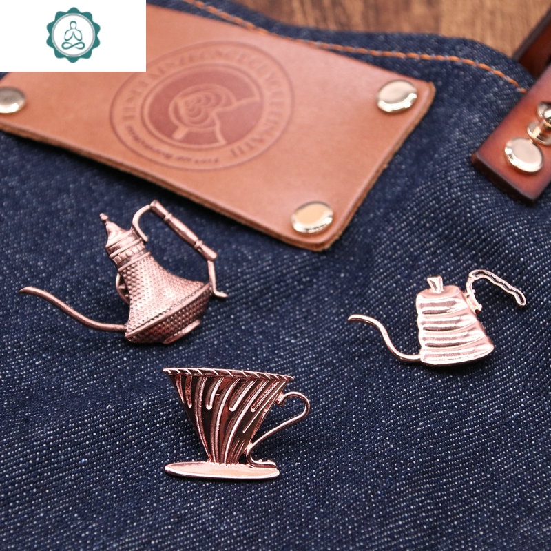 咖啡烘焙机胸章 ek磨豆机胸针 迷你咖啡器具饰品 咖啡狂专属徽章 封后