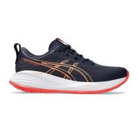 ASICS跑步鞋男舒适缓震透气性好动态响应轻便耐磨深蓝色配色