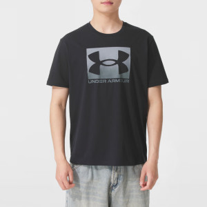 安德玛(Under Armour)男装新款运动服跑步健身训练服潮流时尚透气休闲短袖T恤1386793-001 ZP