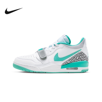 耐克 air jordan legacy aj312白绿蒂芙尼爆裂纹篮球鞋cd7069-130