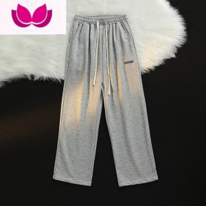 七斓篮球运动裤男高街垂感宽松直筒港风潮牌男生简约百搭阔腿休闲长裤