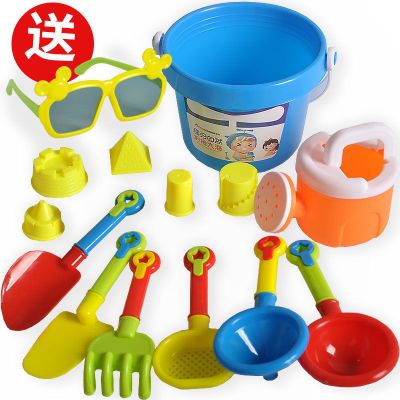 里伍儿童沙滩玩具套装宝宝戏水玩沙挖沙工具小黄鸭沙滩桶工具