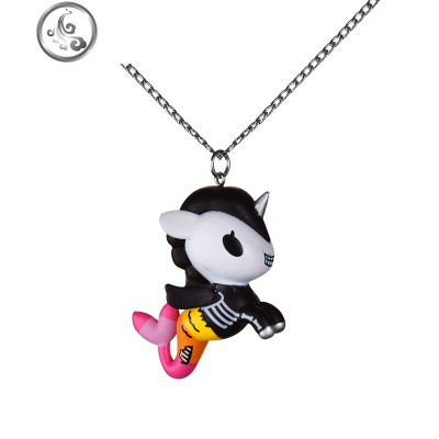ins独角兽毛衣链 童趣可爱蹦迪嘻哈项链hiphop潮卡通闺蜜情侣吊坠 JiMi