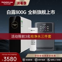 汉斯顿/Hunsdon净水器家用直饮自来水过滤厨房净化反渗透ro净水机800G大通量白露2L/min直饮出水