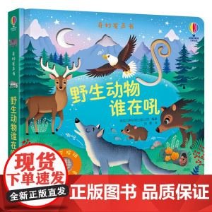 尤斯伯恩玩具书 奇妙发声书 野生动物谁在吼 精装绘本 专为0-3岁宝宝设计 5个精美场景 10种逼真音效 丰富的模切图