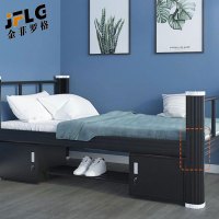 金菲罗格宿舍单人床钢制单层铁艺床带柜