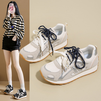 秋季新款韩版透气阿甘鞋女ins学生休闲鞋女德训跑步女鞋