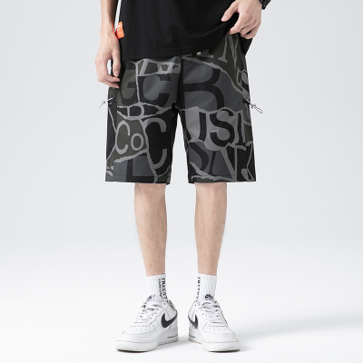 蒙洛里克短裤男潮2021夏季新款潮流五分裤休闲裤子迷彩沙滩裤KX-3015