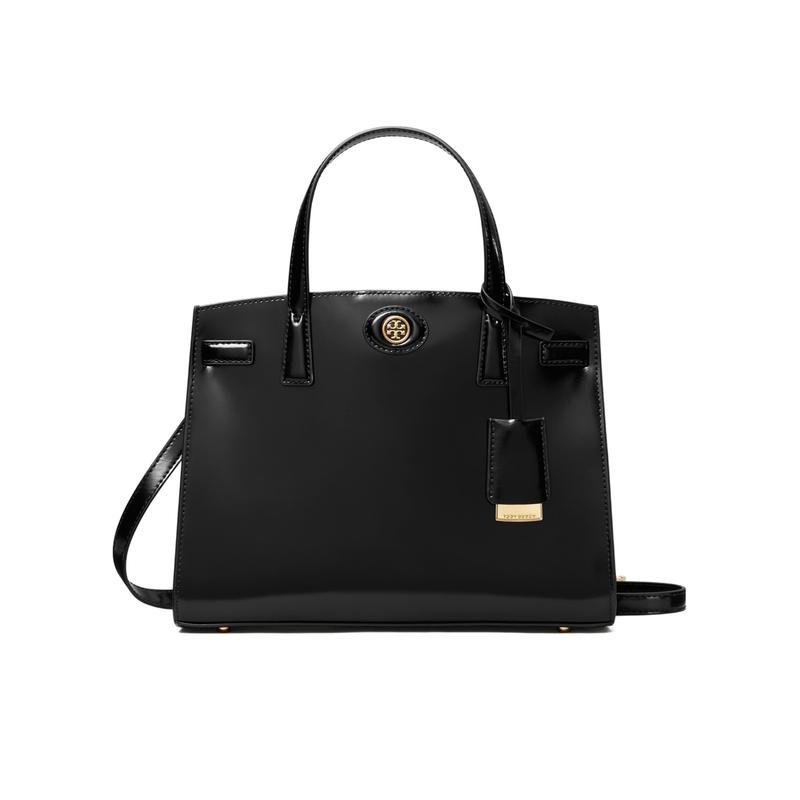 托里.伯奇(TORY BURCH)小号双手柄漆皮女士单肩包拉链设计时尚百