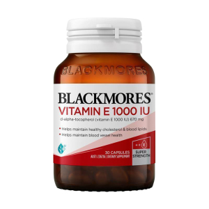 澳洲 BLACKMORES 澳佳宝 天然 维生素E 软胶囊 1000IU 30粒 1瓶装 VE维E 澳大利亚进口