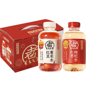 元气森林自在红豆薏米水红枣枸杞水混合礼盒500ml*8瓶