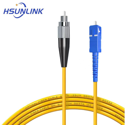 HSUNLINK光纤跳线 HS FC/SC-S5(UPC) 单模单芯5米/条