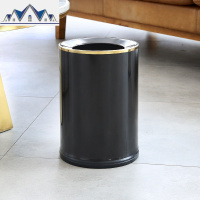 垃圾桶可爱少女卧室家用客厅简约创意卫生间不锈钢大号北欧风ins 三维工匠
