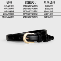 啄木鸟2025新款女士皮带百搭装饰韩版西裤牛仔裤棕色腰带细款针扣