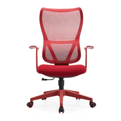 苏宁 质凡 一体成型固定扶手舒适久坐透气网布职员电脑椅/A2504