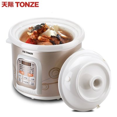 天际电炖锅煲汤锅炖锅陶瓷电炖锅全自动煮粥神器炖盅炖汤锅砂锅单胆白瓷内胆家用电炖盅大容量养生3L升
