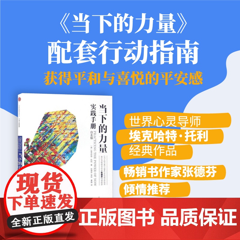 当下的力量实践手册(白金版)《当下的力量》实修指南 张德芬 埃克哈特·托利经典 心灵与修养 中信出版社 正版书籍