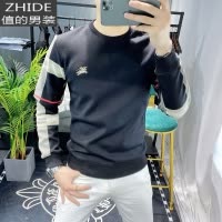 SUNTEK欧洲站男装欧货潮2020新款潮牌卫衣男加绒圆领男士时尚轻奢上衣服卫衣