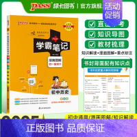 历史 初中通用 [正版]WY外研版2025版学霸笔记初中英语基础知识讲解知识点清单单词语法课堂笔记pass绿卡图书七八九