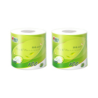 心相印卷纸茶语丝享系列有芯卫生纸4层100g*2卷BT3220