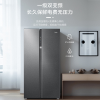 海尔(Haier)630升对开门超薄嵌入冰箱 AIP超净系统 阻氧干湿分储 国补 BCD-630WGHSS95S9U1