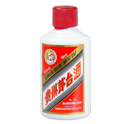 茅台(MOUTAI)贵州茅台酒 茅台飞天酒小瓶 53度50ml*1 酱香型白酒单瓶装