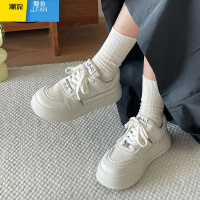 聚范树上有个桃百搭小白鞋女2024夏季新款厚底增高板鞋运动休闲鞋单鞋