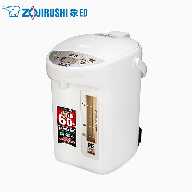 象印(ZO JIRUSHI)电热水瓶CV-TYH40C日本进口温控器按键式电热水瓶家用真空保温烧水电热水壶 3L 防干烧